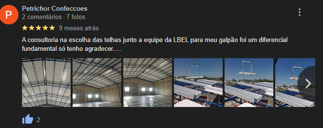 Depoimento Cliente LBEL Telhas